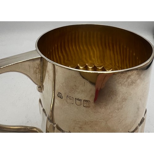 799 - A silver tankard, London 1896, maker Wakely and Wheeler. Height 9.5cm. Weight 223gm.