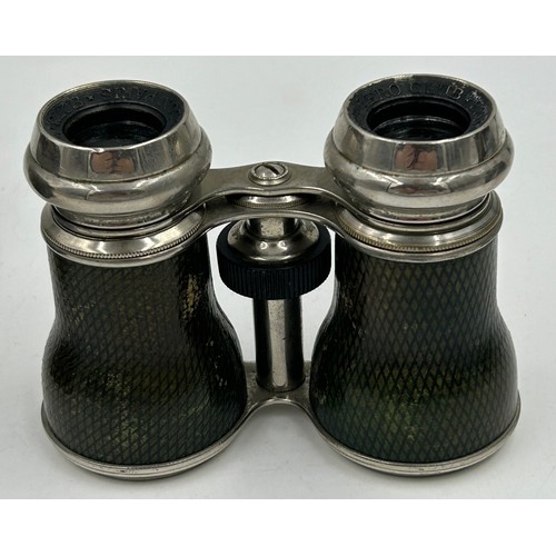 962 - Three pairs of binoculars to include German Afrika Corps Tropical Officers stamped 6 x 30 with tropi... 