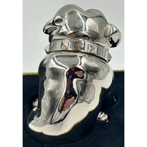 815 - A Dunhill British Bulldog Paperweight with revolving collar, markers mark to base Alfred Dunhill Edi... 