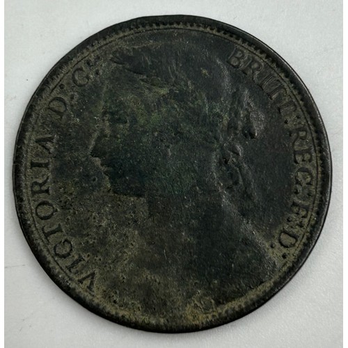 729 - A George III 1797 Cartwheel Penny together with George III 1775 Farthing, Victoria 1854 Britanniar C... 