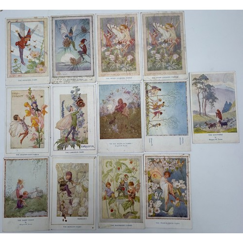 1186 - A miscellaneous lot to include Vintage Glass Marbles (59),  48 x 'Fairy' postcards with 28 by Margar... 