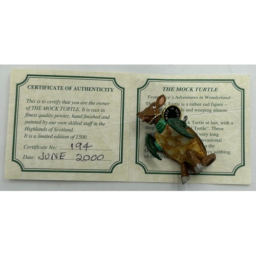 474 - Hantel Victorian Miniatures 'Alice in Wonderland' to include the mock turtle limited edition 194/150... 