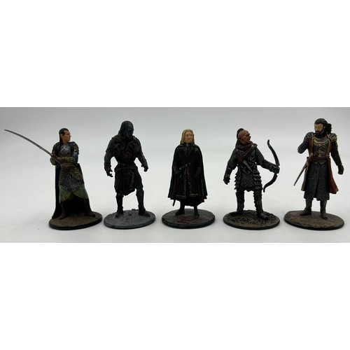 477 - A collection of 48 Eaglemoss NLP Lord of the Rings 2005 die cast figures along with 6 x unrelated fi... 