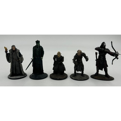 477 - A collection of 48 Eaglemoss NLP Lord of the Rings 2005 die cast figures along with 6 x unrelated fi... 