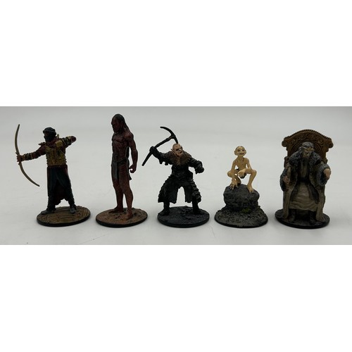 477 - A collection of 48 Eaglemoss NLP Lord of the Rings 2005 die cast figures along with 6 x unrelated fi... 