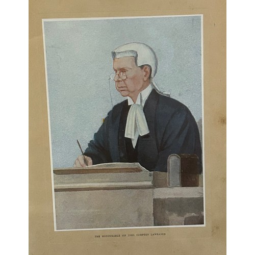 874 - Judge's regalia and costume comprising an Ede and Ravenscroft gown, barrister’s wig in monogrammed t... 