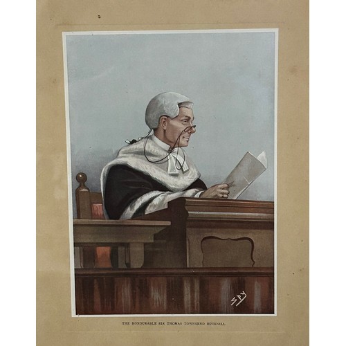 874 - Judge's regalia and costume comprising an Ede and Ravenscroft gown, barrister’s wig in monogrammed t... 