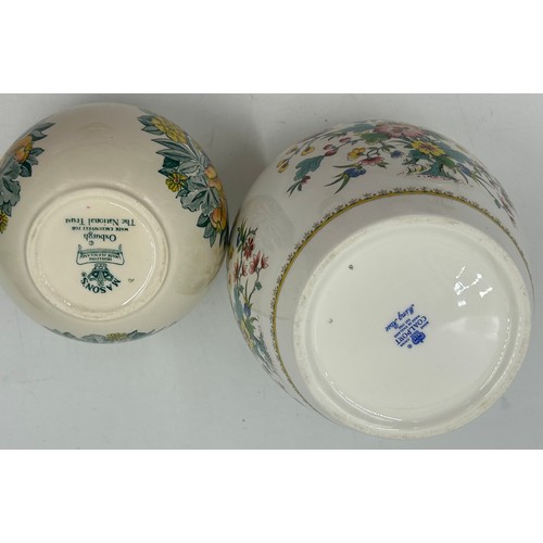 401 - A mixture of English and Continental 19th and 20thC ceramics to include a Staffordshire Hearty Good ... 