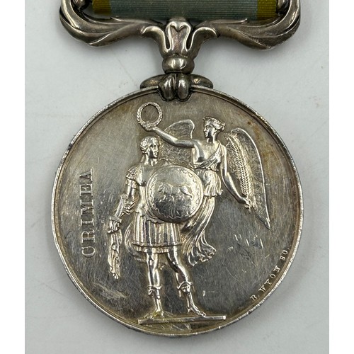 1006 - Crimea War Medal (1854-56) with no name on the edge and slight fading to ribbon.