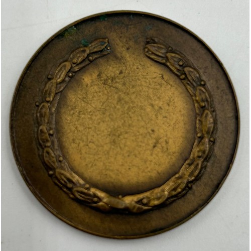 734 - Bronze medallions to include Joseph Fry 1728-1787, Victoria Regina Stampex Throphy Contest Award, M.... 