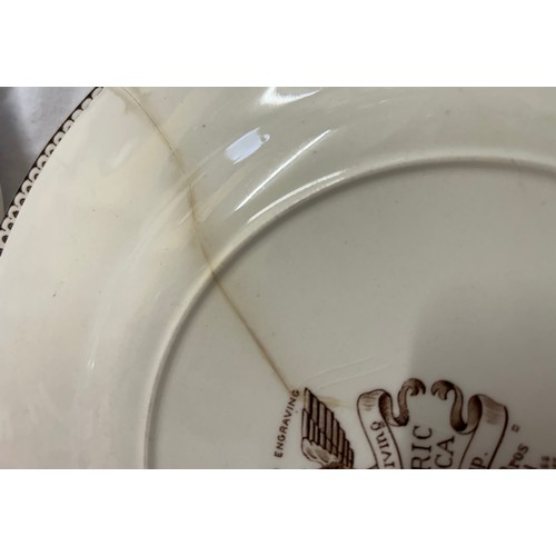 414 - A collection of ceramics to include 3 x Johnson Brothers plates 'Thanksgiving Historic America Froze... 