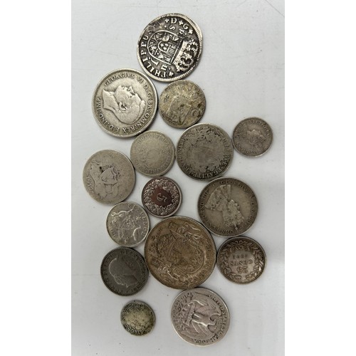 736 - A collection of silver pre 1921 UK coinage, to include a Victorian Jubilee head shilling 1887, a Geo... 