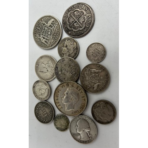 736 - A collection of silver pre 1921 UK coinage, to include a Victorian Jubilee head shilling 1887, a Geo... 