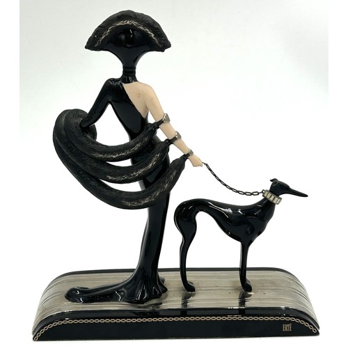 421 - An Erte 'Symphony in Black' hand painted limited edition M2757 crafted in Malaysia. base 24cm height... 