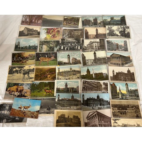 919 - A large collection of topographic and real photo Postcards in 2 x wooden boxes. Box A containing 420... 