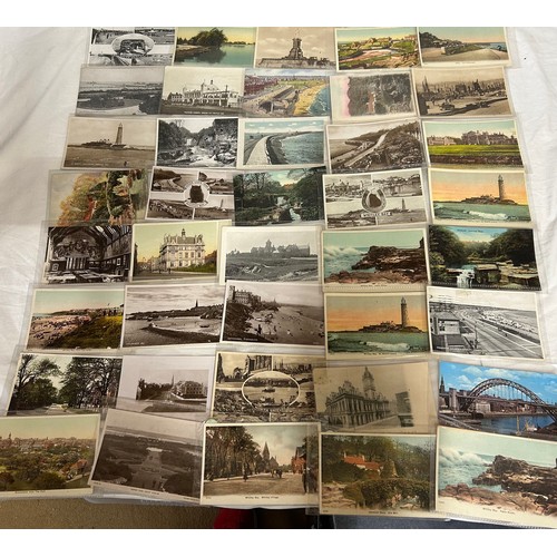 919 - A large collection of topographic and real photo Postcards in 2 x wooden boxes. Box A containing 420... 