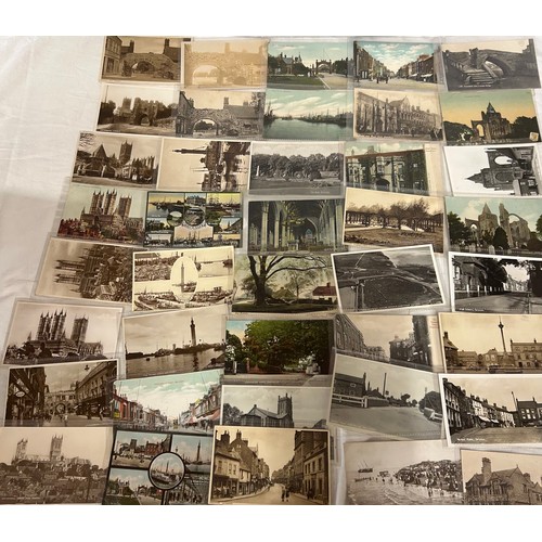 919 - A large collection of topographic and real photo Postcards in 2 x wooden boxes. Box A containing 420... 