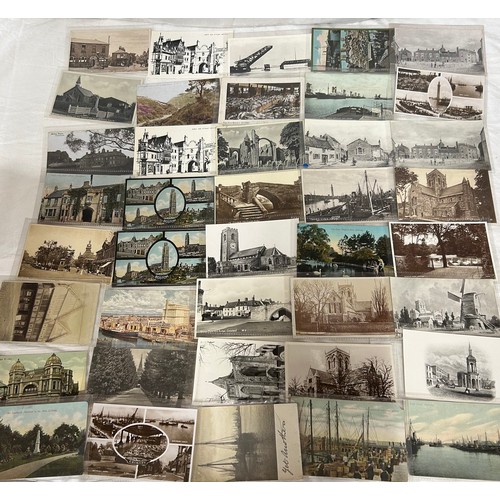 919 - A large collection of topographic and real photo Postcards in 2 x wooden boxes. Box A containing 420... 