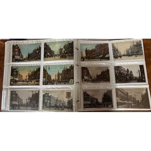 921 - An album of 340+ Postcards of Kingston upon Hull street scenes, topographic and real photographs mai... 