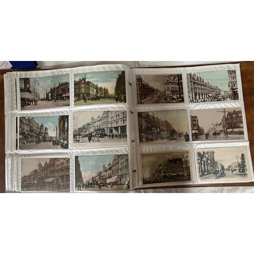 921 - An album of 340+ Postcards of Kingston upon Hull street scenes, topographic and real photographs mai... 