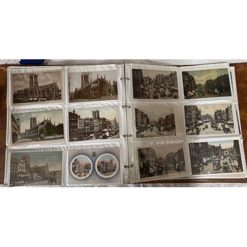 921 - An album of 340+ Postcards of Kingston upon Hull street scenes, topographic and real photographs mai... 