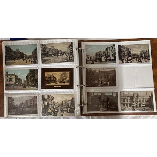 921 - An album of 340+ Postcards of Kingston upon Hull street scenes, topographic and real photographs mai... 