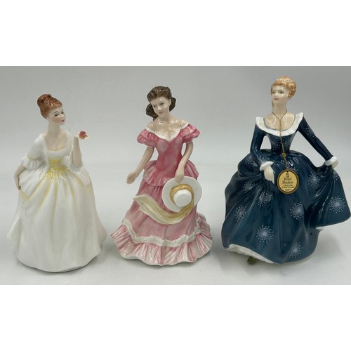 424 - A collection of Royal Doulton figurines to include Sunday Best HN2206, Suzanne HN4098, Amy HN3854, F... 