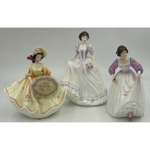 424 - A collection of Royal Doulton figurines to include Sunday Best HN2206, Suzanne HN4098, Amy HN3854, F... 