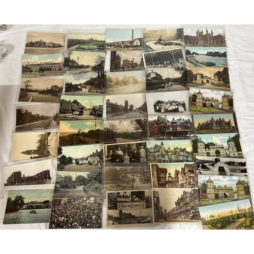 924 - A large collection of topographic and real photo Postcards in 2 x wooden boxes. Box 1 containing 420... 