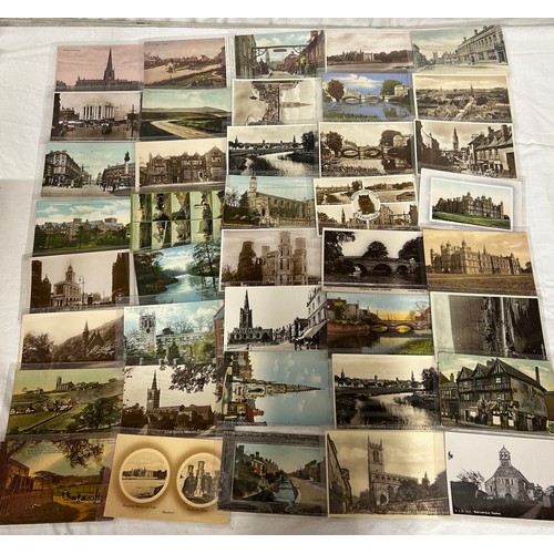 924 - A large collection of topographic and real photo Postcards in 2 x wooden boxes. Box 1 containing 420... 