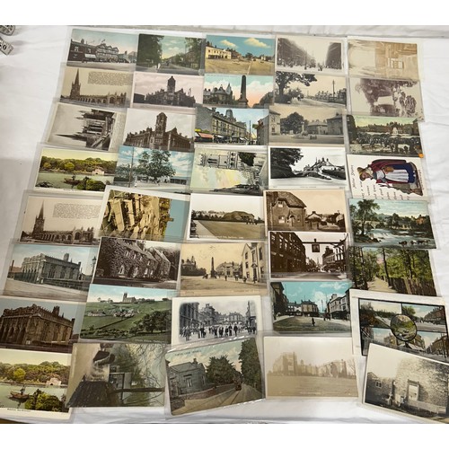 924 - A large collection of topographic and real photo Postcards in 2 x wooden boxes. Box 1 containing 420... 