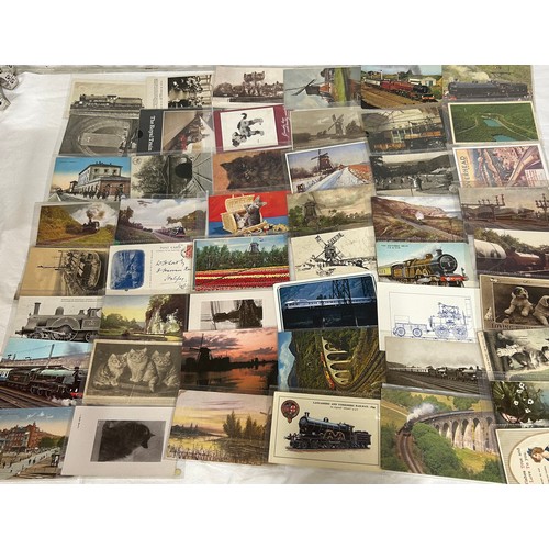 924 - A large collection of topographic and real photo Postcards in 2 x wooden boxes. Box 1 containing 420... 