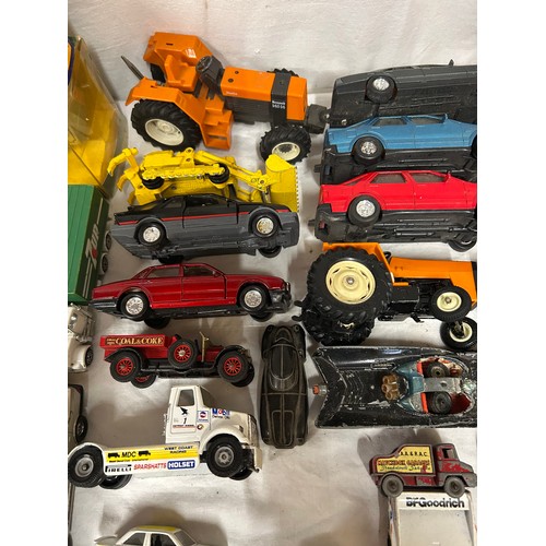 1115 - A collection Corgi, Matchbox and other vehicles to include Charbens Salco Mickey Mouse Fire Truck, C... 