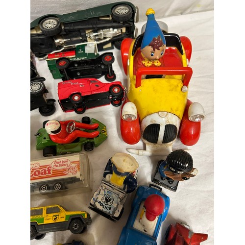 1115 - A collection Corgi, Matchbox and other vehicles to include Charbens Salco Mickey Mouse Fire Truck, C... 