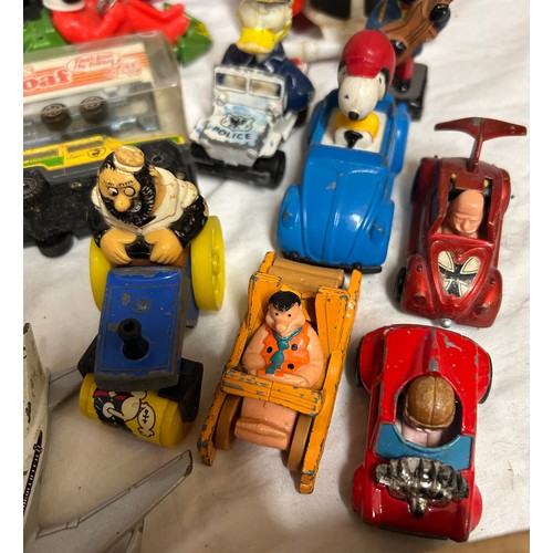 1115 - A collection Corgi, Matchbox and other vehicles to include Charbens Salco Mickey Mouse Fire Truck, C... 