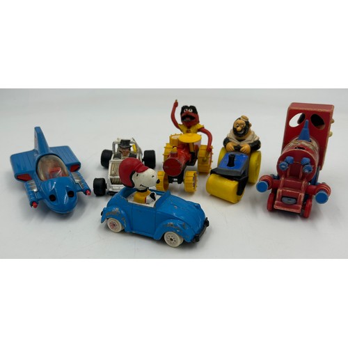 1115 - A collection Corgi, Matchbox and other vehicles to include Charbens Salco Mickey Mouse Fire Truck, C... 