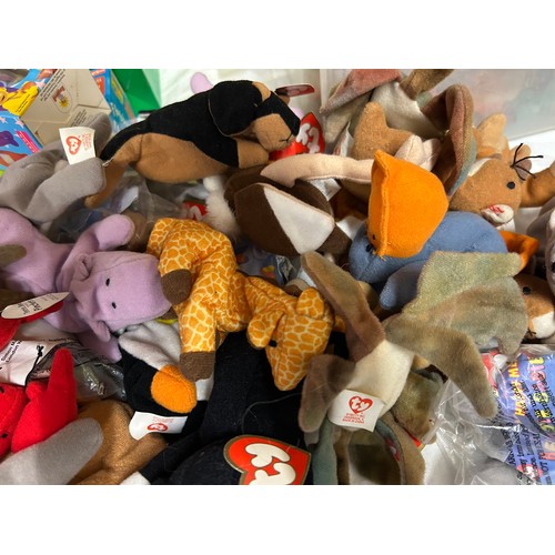 1117 - A large quantity of promotional toys associated with McDonalds Happy Meals (120), TY Beanie Babies (... 