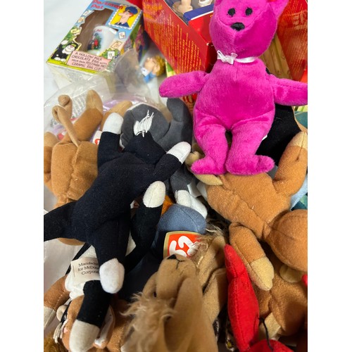 1117 - A large quantity of promotional toys associated with McDonalds Happy Meals (120), TY Beanie Babies (... 