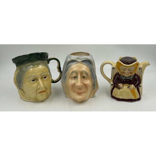 426 - A collection of Toby Jugs to include Royal Doulton Alfred Hitchcock D6987, Charles Dickens D6939, Ba... 