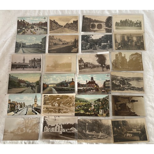 925 - A very large collection of 1000+ Postcards in a suitcase, topographic, some real photos, social hist... 