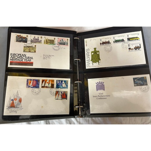 738 - A full suitcase containing an accumulation of GB stamps, mostly commemorative sets from 1953-1998 to... 