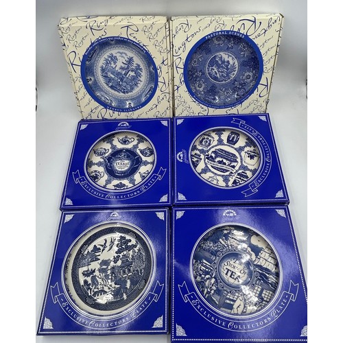 427 - A large quantity of Ringtons Tea china to include willow pattern coffee pot, teapot, jug with lid, s... 