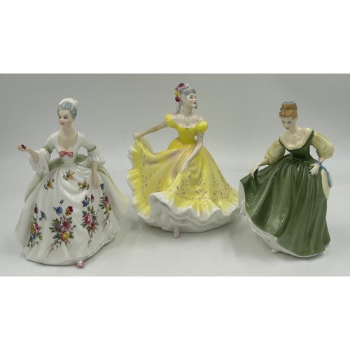 429 - A collection of 19 x Royal Doulton figurines to include Fair Lady HN2193, Diana HN2468, Ninette HN23... 