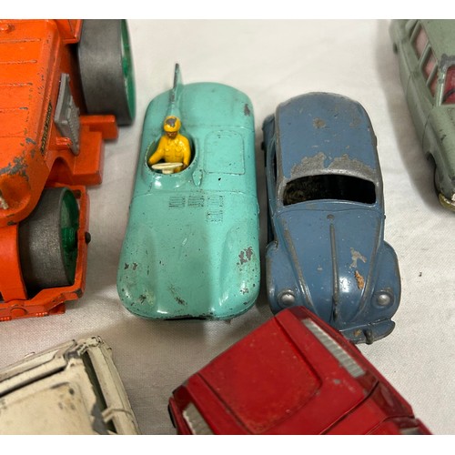 1120 - A collection of vintage die cast Corgi, Dinky, Matchbox and Lesney toys to include Dinky 351 U.F.O. ... 