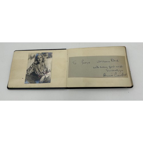 926 - An Autograph Book dated 1943 in the name of George William Dick containing handwritten autographs, p... 