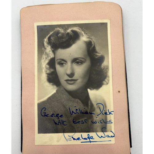 926 - An Autograph Book dated 1943 in the name of George William Dick containing handwritten autographs, p... 