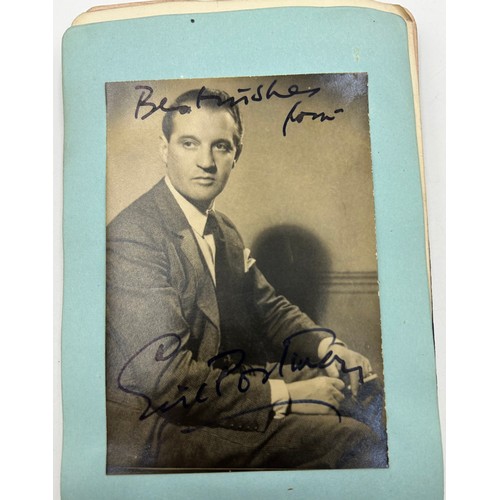 926 - An Autograph Book dated 1943 in the name of George William Dick containing handwritten autographs, p... 