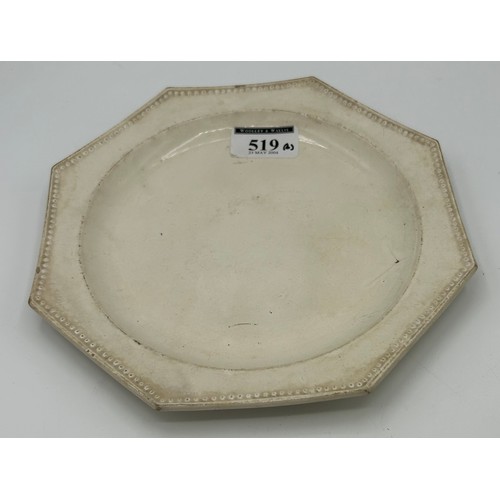 140 - A set of early 19th century creamware octagonal plates, c. 1810. All with partial impressed marks, p... 