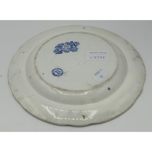 153 - A group of early 19th century blue and white and green and white transfer printed Spode and Copeland... 