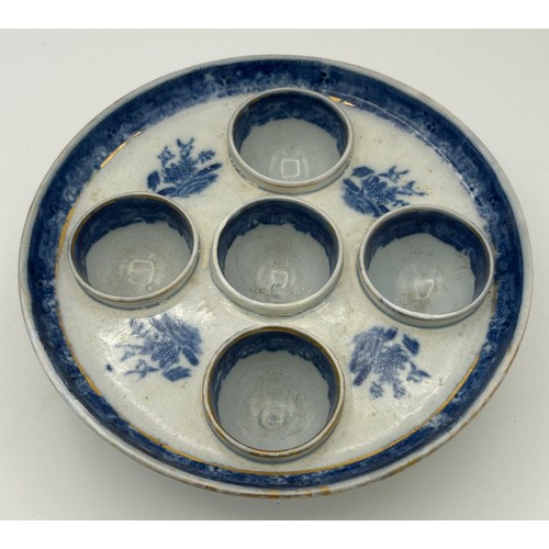 164 - A group of early 19th century blue and white transfer printed Spode wares, c. 1810. To include: a Wi... 